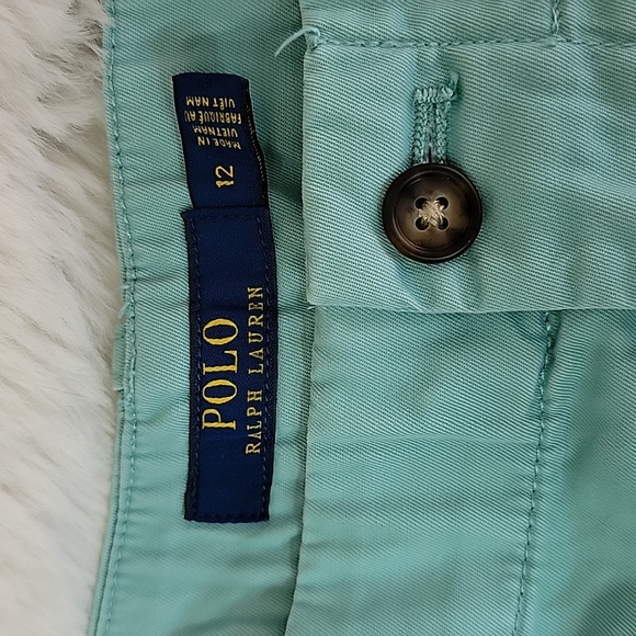 Polo Ralph Lauren sz12 Tiki Green Aloha Embroidered Shorts BinU - Picture 4 of 8